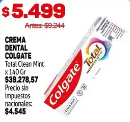 Makro Colgate crema dental total clean mint oferta