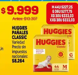 Makro Huggies pañales classic oferta