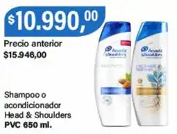 Supermercados Damesco Head & Shoulders shampoo o acondicionador oferta