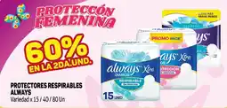 Makro Always protectores respirables oferta