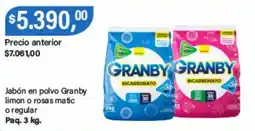 Supermercados Damesco Granby jabón en polvo oferta