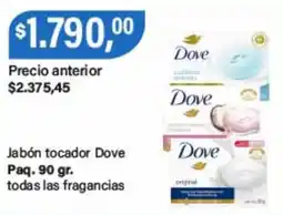 Supermercados Damesco Dove jabón tocador oferta