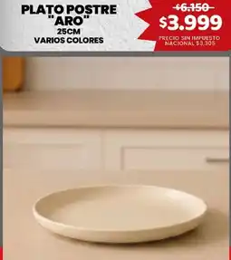 Makro Aro plato postre oferta