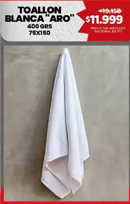 Makro Aro toallon blanca oferta