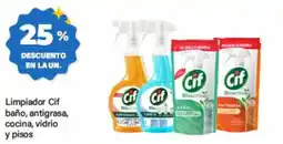 Supermercados Damesco Cif limpiador baño, antigrasa, cocina, vidrio y pisos oferta