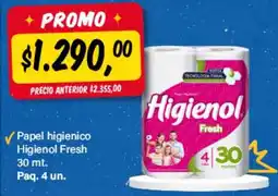 Supermercados Damesco Higienol papel higienico fresh oferta