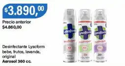Supermercados Damesco Lysoform desinfectante bebe, frutos, lavanda, original oferta