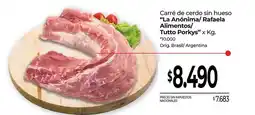 La Anonima Tutto - carré de cerdo sin hueso oferta