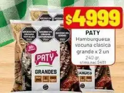 Almacor Paty - hamburguesa vacuna clasica oferta