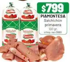 Almacor Piamontesa - salchichòn primavera oferta