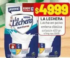 Almacor La lechera - leche en polvo entera clásica sofpack oferta