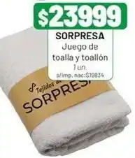 Almacor Juego de toalla y toallón oferta