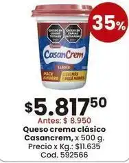 Coto Casancrem - queso crema clásico oferta