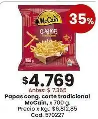 Coto Papas cong. corte tradicional oferta