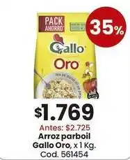 Gallo oro - arroz parboil, x 1 kg. cod. 561454