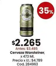 Coto Warsteiner - cerveza pilsen oferta