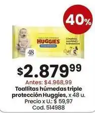 Coto Huggies - toallitas húmedas triple protección oferta
