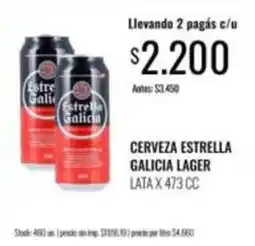 Supermercados Tadicor Estrella - cerveza lager lata oferta