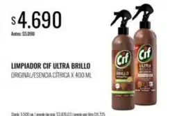 Supermercados Tadicor Cif - limpiador ultra brillo original/esencia cítrica oferta