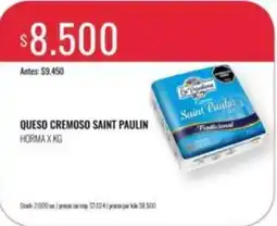 Supermercados Tadicor Saint paulin - queso cremoso saint paulin horma x kg oferta