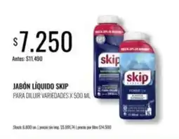 Supermercados Tadicor Skip - jabón líquido oferta