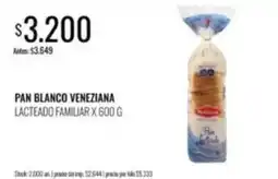 Supermercados Tadicor Veneziana - pan blanco veneziana lacteado familiar oferta
