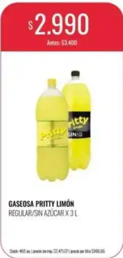 Supermercados Tadicor Pritty - gaseosa pritty limón oferta