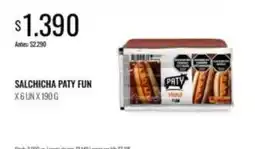 Supermercados Tadicor Paty - salchicha fun oferta