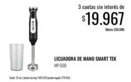 Supermercados Tadicor Smart tek - licuadora de mano smart tek mp-600 oferta