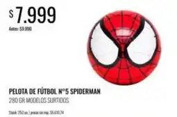 Supermercados Tadicor Spiderman - pelota de fútbol n°5 spiderman oferta