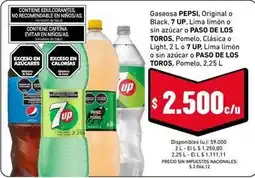 Cooperativa Obrera Pepsi - gaseosa original o black, lima limón o pomelo oferta