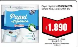 Cooperativa Obrera Papel higi00enico oferta