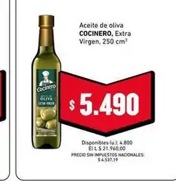 Cooperativa Obrera Cocinero - aceite de oliva extra virgen oferta