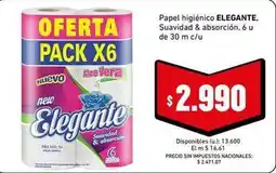 Cooperativa Obrera Elegante - papel higiénico oferta