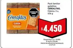 Cooperativa Obrera Cerealitas - galletitas cerealitas, clásica oferta