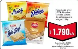 Cooperativa Obrera Leiva - tostadas de arroz oferta
