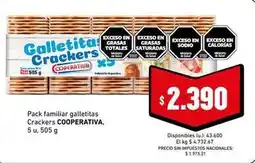 Cooperativa Obrera Galletitas crackers oferta