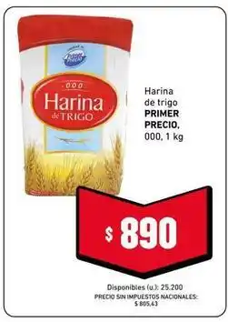Cooperativa Obrera Primer - harina de trigo oferta