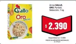 Cooperativa Obrera Gallo - arroz oro, selección oferta