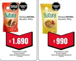 Cooperativa Obrera Natura - ketchup, doy pack oferta