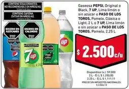 Cooperativa Obrera Pepsi - gaseosa original o black, lima limón o pompelo oferta
