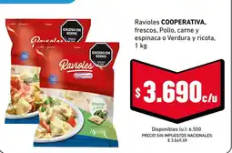 Cooperativa Obrera Ravioles oferta