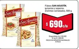 Cooperativa Obrera San agustín - fideos guiseros y soperos oferta