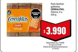 Cooperativa Obrera Cerealitas - galletitas oferta