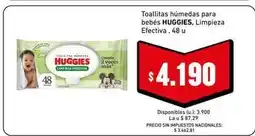 Cooperativa Obrera Huggies - toallitas húmedas para bebés oferta