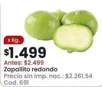Coto Zapallito redondo oferta
