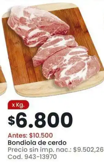 Bondiola de cerdo