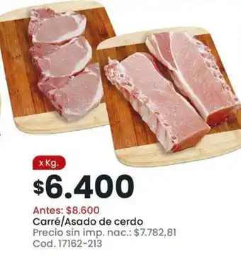 Coto Carré/Asado de cerdo oferta