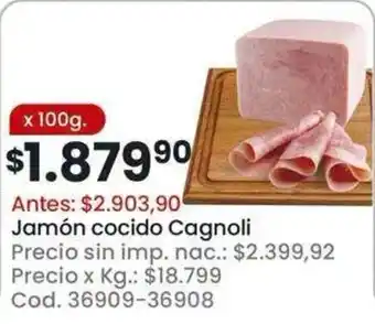 Jamón cocido Cagnoli