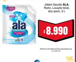 Cooperativa Obrera Ala jabón líquido matic lavado total oferta